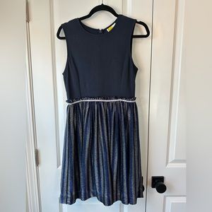 Mini Boden Lurex Stripe Party Dress (Size 15-16)
